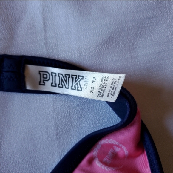 PINK by VS Bikini Top Womens‎ Xsmall Halter Beach Coastal Swim Tropical Sun XS - Picture 7 of 8